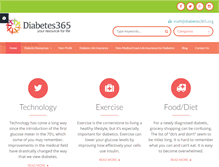 Tablet Screenshot of diabetes365.org